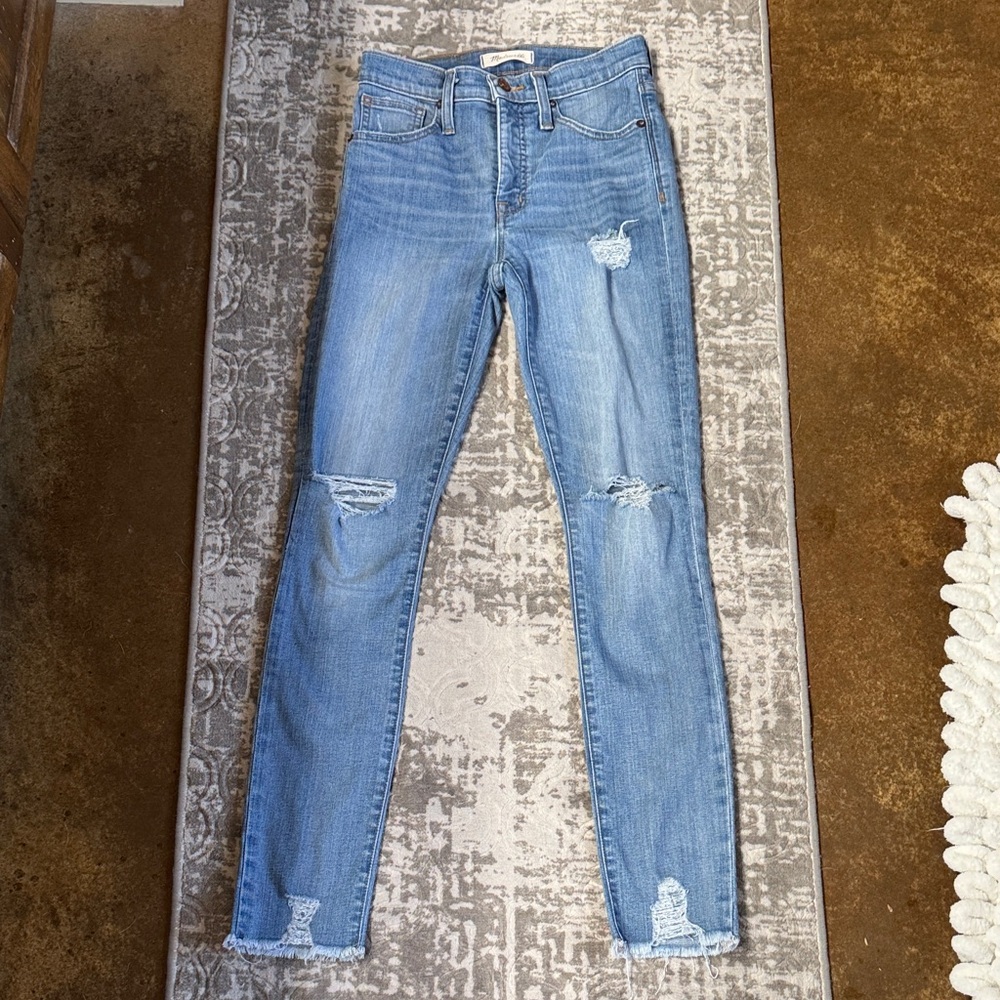 MADEWELL 9” High Rise skinny jeans